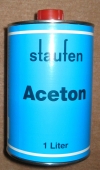 Staufen Acetone, 1l Tin Can (Thinner, Brush Cleaner)